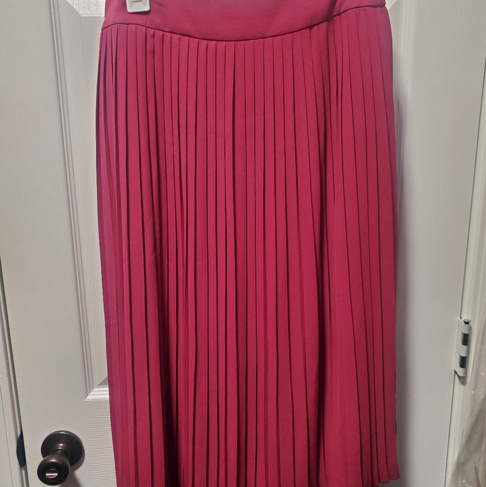 J Crew pleated midi skirt